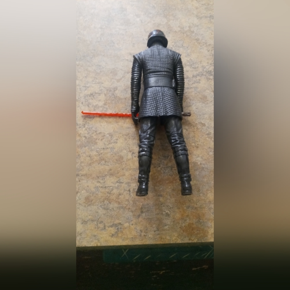 Black Kylo Ren Style Decorative Figurine with Red Lightsaber 2015 - Picture 2 of 2